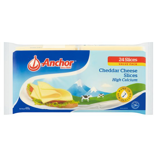 Picture of Anchor Cheddar Cheese 24 Slices 400g