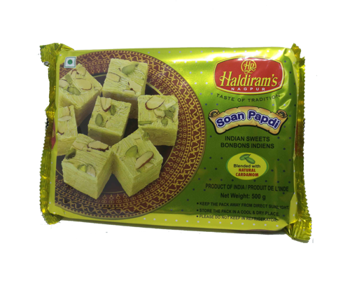 Picture of Haldiram Soan Papdi Indian Sweet Bonbons 500 Grams