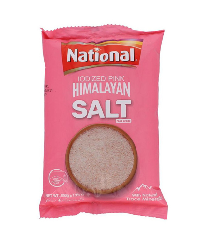 Picture of National Iodized Pink Himalayan Salt Food Grade 800 Grams