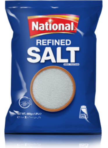 Picture of National Refined Pure Iodized Salt 800 Grams Food Grade