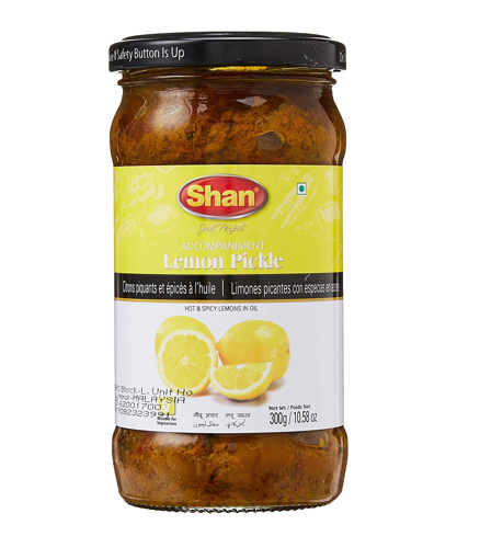 Picture of Shan Lemon Pickles Hot & Spicy Lemon in Oil 300 Grams